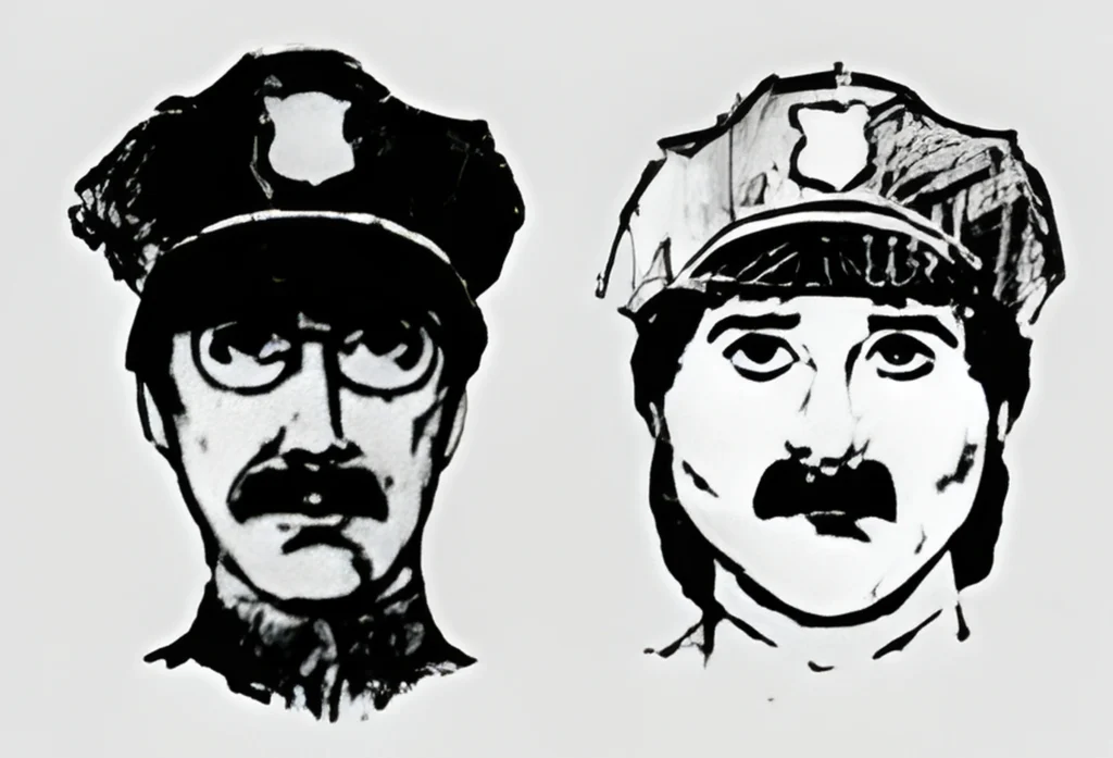 Police sketches of the thieves