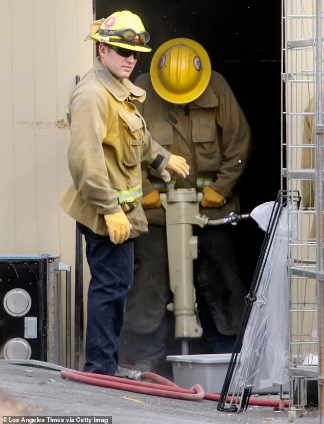 Investigators using pick-axes to excavate the eatery